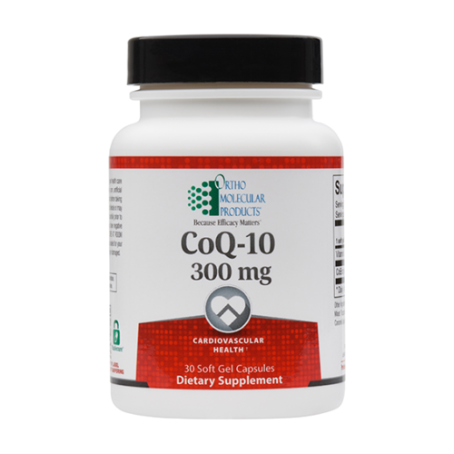 CoQ-10 300mg by Ortho Molecular - 30 Capsules