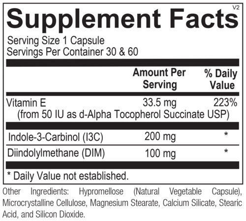 EstroDIM by Ortho Molecular - 30 Capsules - Image 2