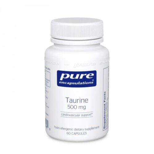 Taurine 500mg by Pure Encapsulations - 60 Capsules