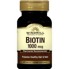 Biotin 1000mcg by Windmill - 60 Tablets