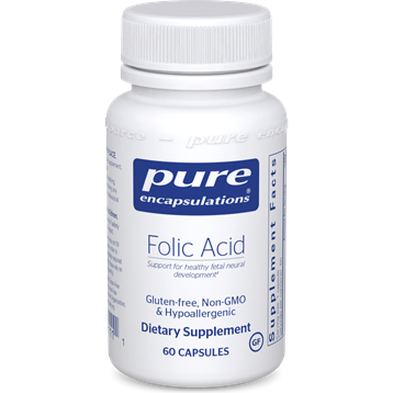 Folic Acid 800mcg by Pure Encapsulations - 60 Capsules