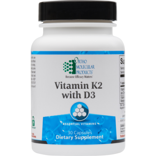 Vitamin K2 w/D3 by Ortho Molecular - 60 Capsules