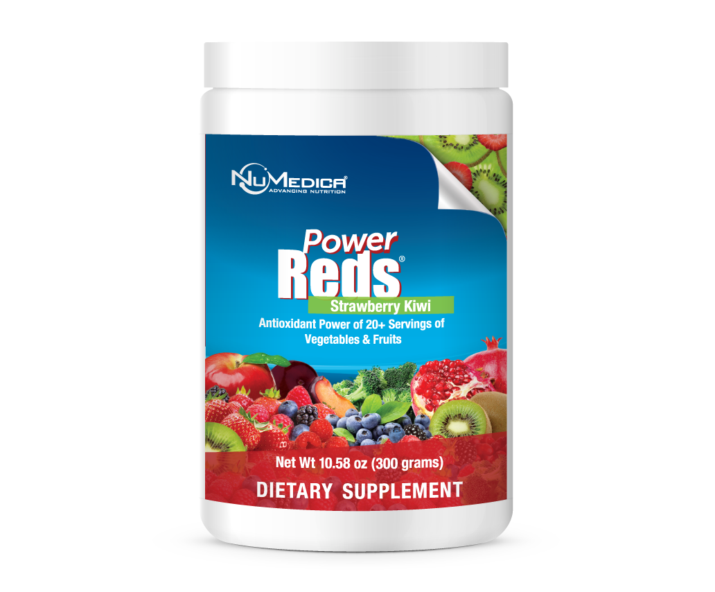 Power Greens + Reds Kiwi Strawberry, NuMedica