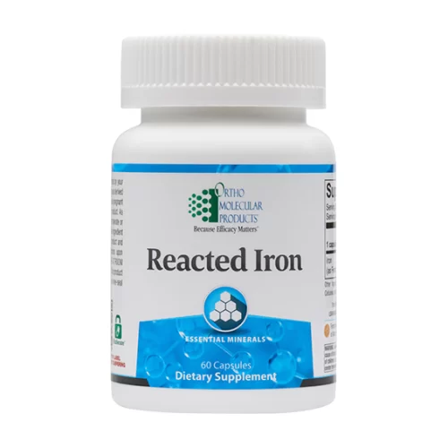 Reacted Iron by Ortho Molecular - 60 Capsules