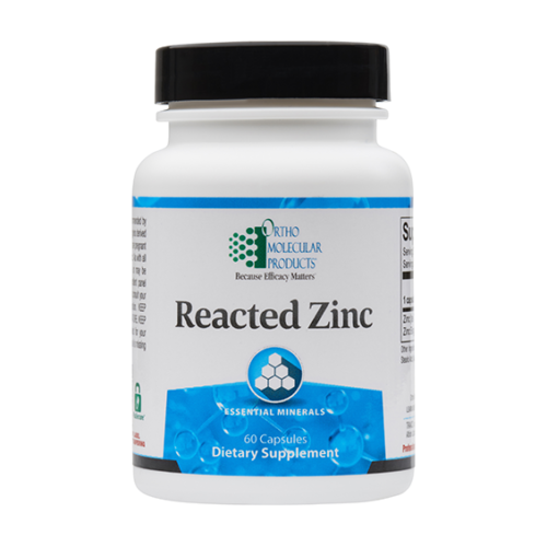 Reacted Zinc by Ortho Molecular - 60 Capsules