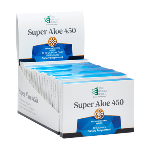 Super Aloe 450 by Ortho Molecular - 10 Capsules