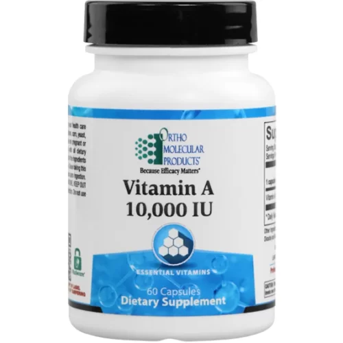 Vitamin A 10,000 IU by Ortho Molecular - 60 Capsules