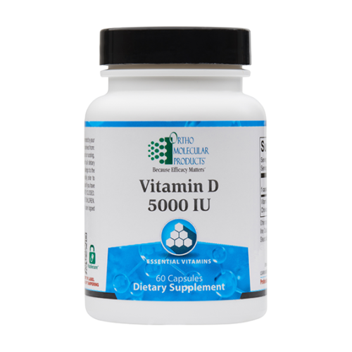 Vitamin D 5000 IU by Ortho Molecular - 60 Capsules