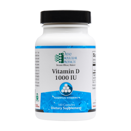 Vitamin D 1000 IU by Ortho Molecular - 180 Capsules