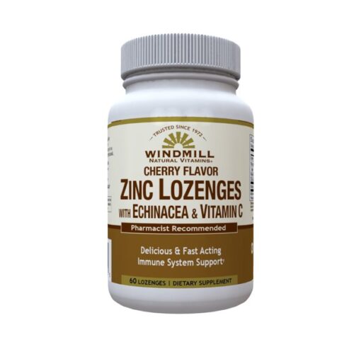Zinc Cherry Lozenges w/echinacea by Windmill - 60 Lozenges