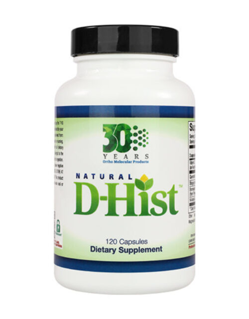 Natural D-Hist by Ortho Molecular – 120 Capsules