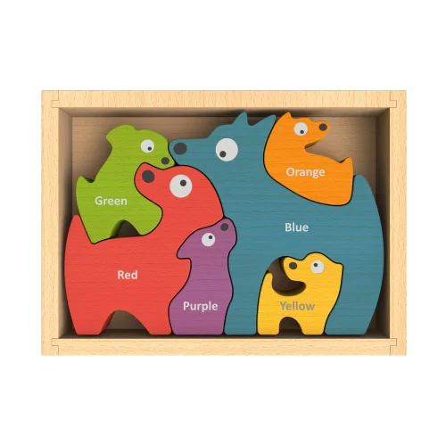 Dog Family Color Puzzle by Begin Again