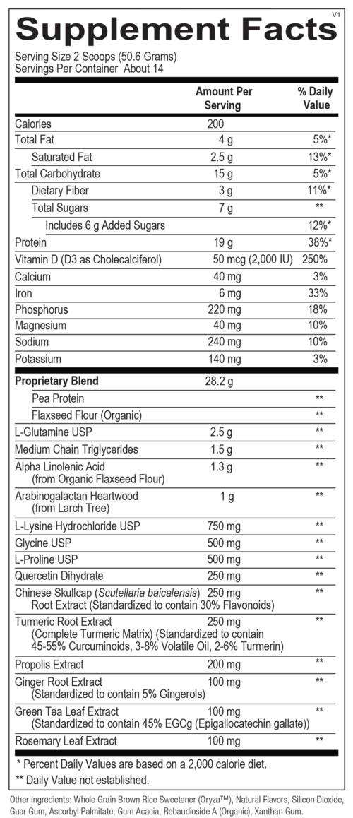 InflammaCORE® Vanilla Chai with Pea Protein