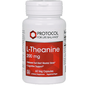 L-Theanine 200 mg 60 veg caps by Protocol for Life Balance